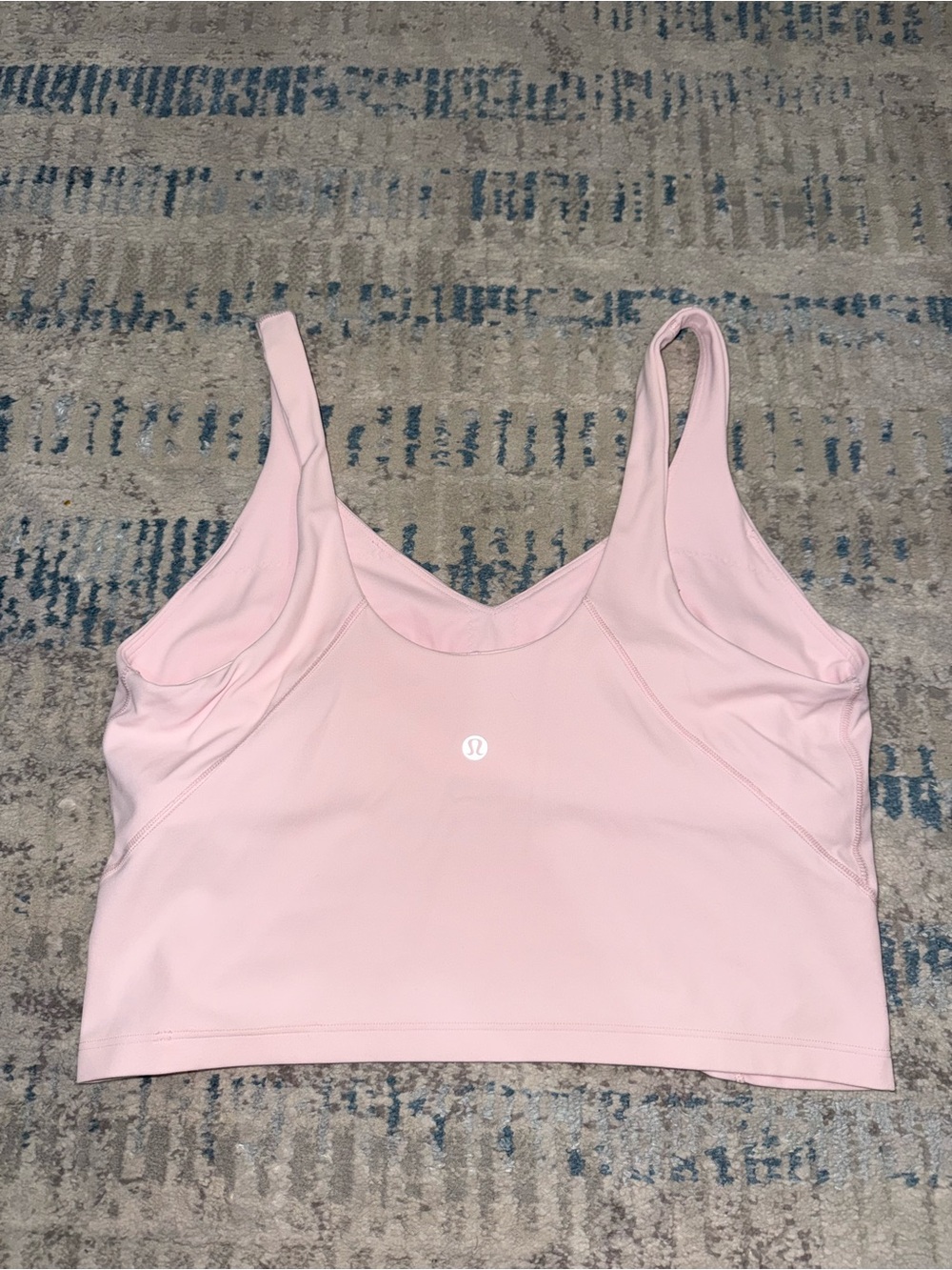 lululemon athletica Light Pink Cropped Support Tank